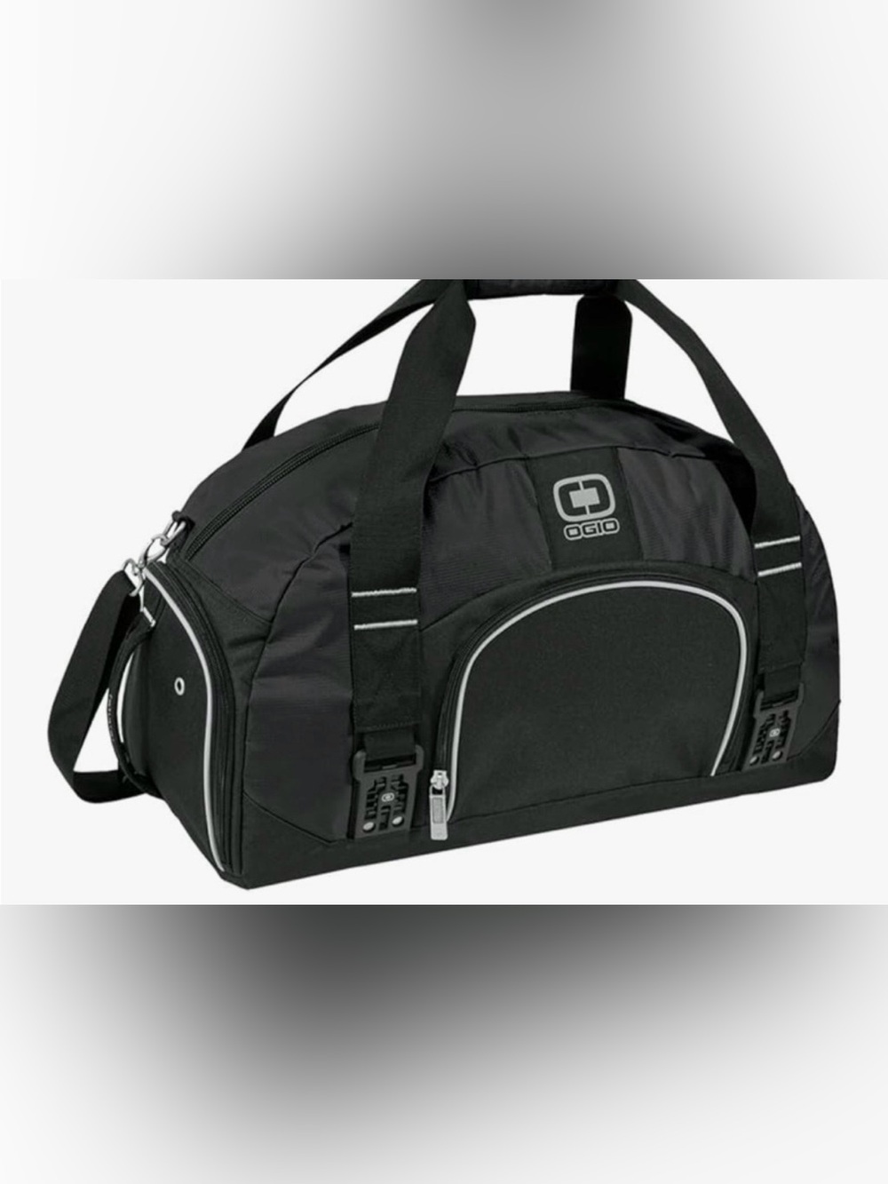 OGIO Black Travel Duffel with Front Zip Pocket and Lock